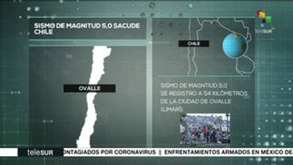 Sismo de 5.0 grados Richter sacude Chile