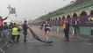 Brighton Half Marathon winners cross the line