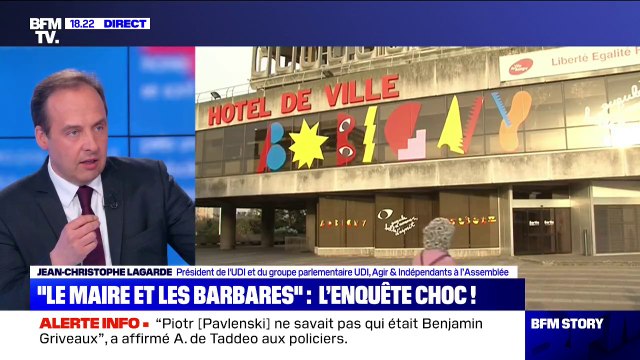 Jean-Christophe Lagarde sur l'enquête Le maire et les barbares : Il n'y a pas un mot de vrai là-dedans