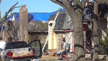 Скачать видео: Cleanup continues four months after Texas tornadoes