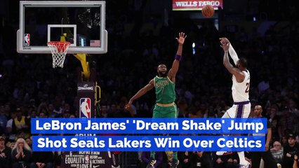 LeBron James' 'Dream Shake' Jump Shot Seals Lakers Win Over Celtics