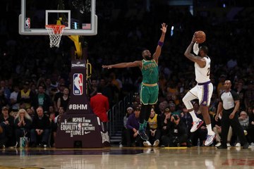 LeBron James' 'Dream Shake' Jump Shot Seals Lakers Win Over Celtics