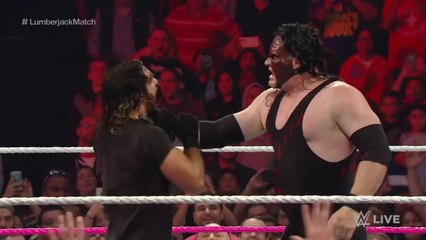 Demon Kane vs. Seth Rollins – Lumberjack Match- Raw – 12. Oktober 2015