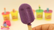 Glitter Play Doh Surprise DIY Popsicle Ice Cream Fun and Creative for Children Toddlers and Babies