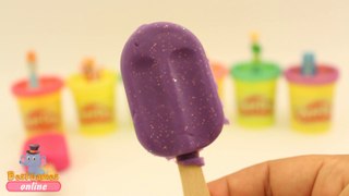 Glitter Play Doh Surprise DIY Popsicle Ice Cream Fun and Creative for Children Toddlers and Babies