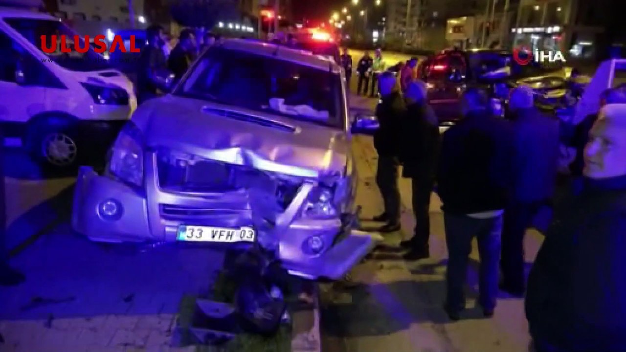 Mersin'de trafik kazaları; 9 yaralı