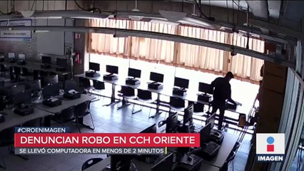 Roba computadora en el CCH Oriente