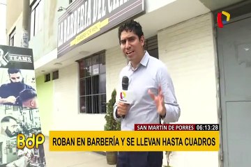 SMP: roban barbería y se llevan un botín de 5 mil soles