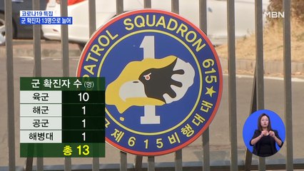 군 확진자 13명…2차 감염 우려에 "야외훈련 중지"