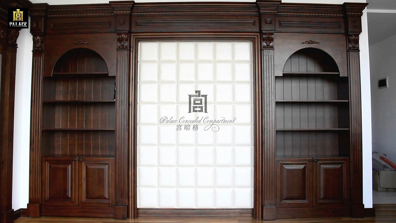 JT-001 Bookcase Forward And Back Moving Hidden Door--JT-001 书柜进退密室门--隠しドア--Palace Concealed Compartment 宫暗格