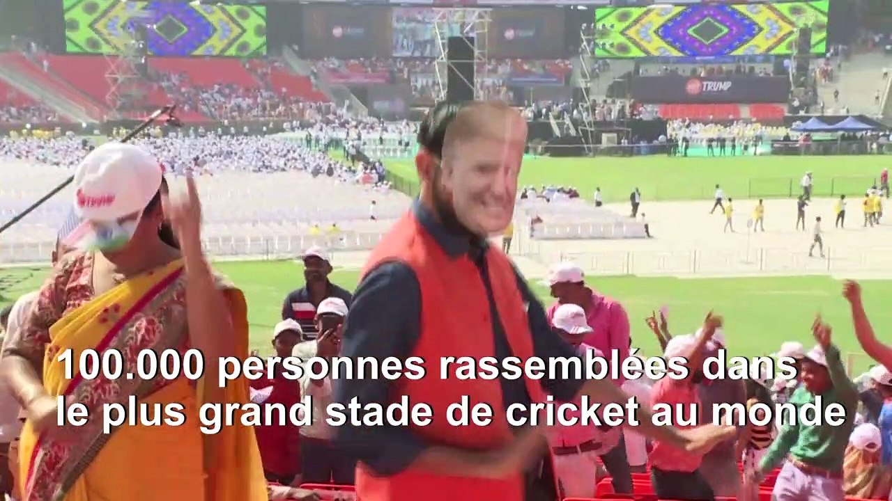 "Namaste Trump": les Indiens acclament Donald Trump lors de sa première visite officielle en Inde