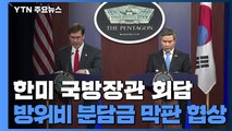 한미 국방장관 회담 개최...방위비 등 논의 / YTN