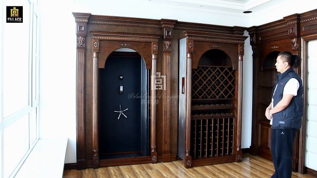 ZH-001 Wine Cabinet Forward And Parallel Moving Combined Hidden Door ZH-001 酒柜前出平移组合密室门 隠しドア Palace Concealed Compartment 宫暗格