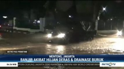 Ruas Jalan Cikini Raya Terendam Banjir