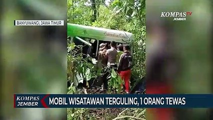 Mobil Wisatawan Terguling, 1 Orang Tewas