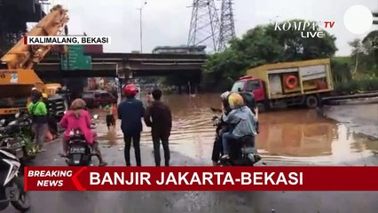 Underpass Tol JORR Kalimalang Terendam Banjir, Perhatikan Pengalihan Arus Ini!