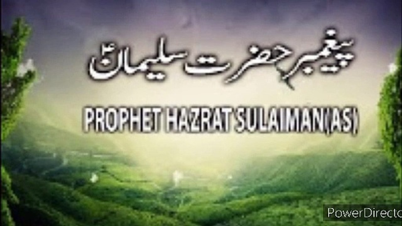 Hazrat e Suleman alaihissalam ka waqia