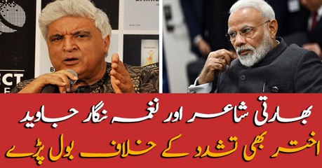 Indian poet Javed Akhtar talks against Modi