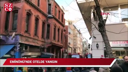 Eminönü'nde otel yangını