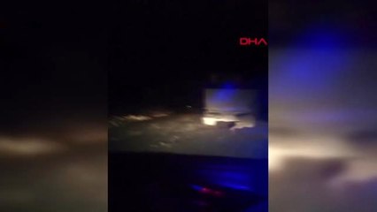 Kaçak döküm yapan kamyon sürücüsü ile zabıta arasında kovalamaca