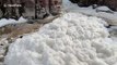 Foam from the Sioux Falls in South Dakota looks like nature's bubble bath