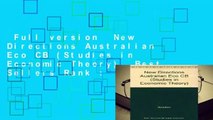 Full version  New Directions Australian Eco CB (Studies in Economic Theory)  Best Sellers Rank :