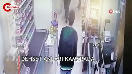 İstanbul'da markette dehşet anları