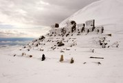 Dünya harikası Nemrut Dağı'nın eşsiz güzelliği havadan görüntülendi