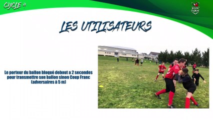 Règlement jeu au contact (Écol'Ovale, cycle 4)