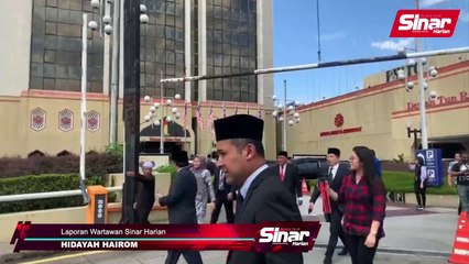 Hishammuddin, Najib, Zahid tiba di Istana Negara