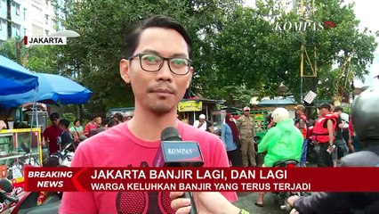 Jakarta Banjir Lagi, Warga Ungkap Beragam Ekspresi Lewat Video TikTok
