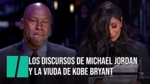 Los emotivos discursos de Michael Jordan y la viuda de Kobe Bryant en su despedida
