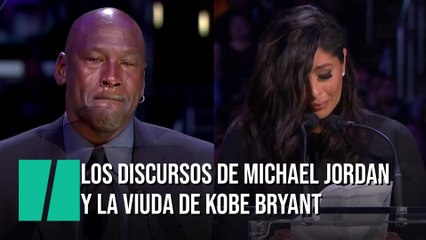 Los emotivos discursos de Michael Jordan y la viuda de Kobe Bryant en su despedida
