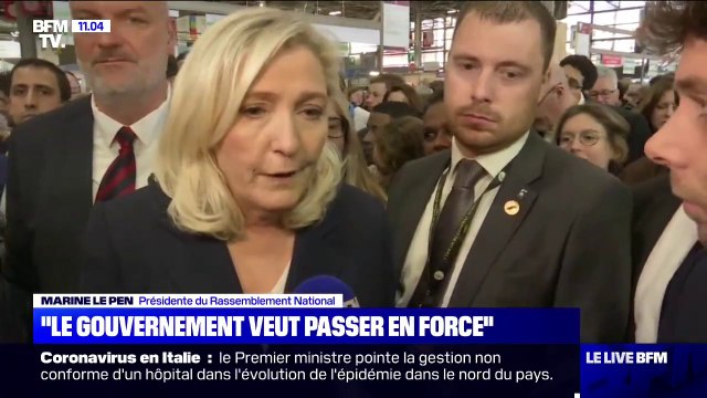 Retraites: Rien ne justifie l'utilisation du 49.3 pour Marine Le Pen