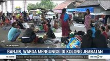 Banjir, Ribuan Warga Subang Mengungsi di Kolong Jembatan