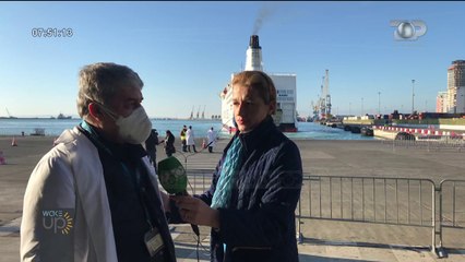 Wake Up/ Durrës, vjen trageti nga Italia.  Si kontrollohen pasagjerët për koronavirus