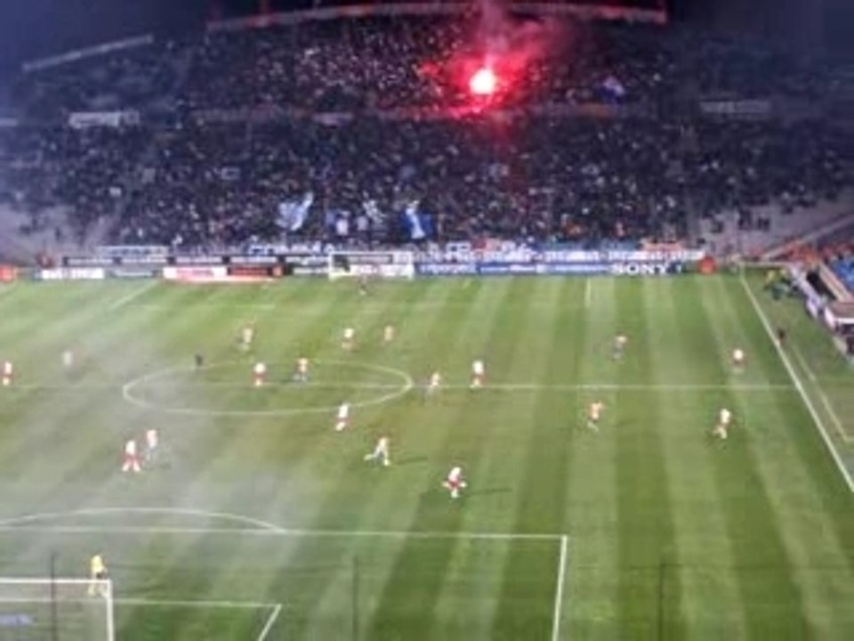 Réaction après 1° but OM - Spartak, UEFA cup 07 - 08