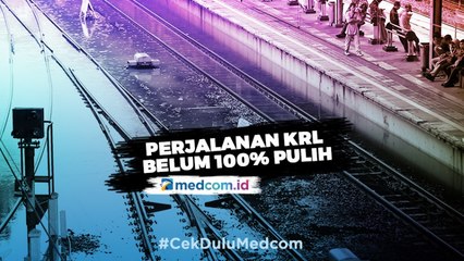 Primetime News Metro TV - Masih Ada Genangan Air, Perjalanan KRL Belum 100% Pulih