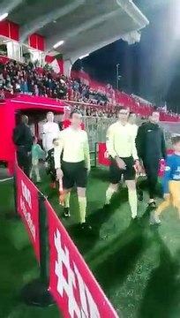 L'entrée des joueurs avec les U9 de l'AS Quetigny en vidéo