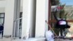 Manisa kırkağaç belediyesi'nin depremde zarar gören hizmet binası taşınıyor