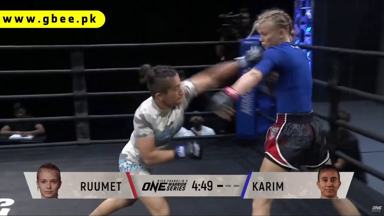 Pakistan's 1st Female MMA Fighter Anita Karim beats Estonia's Marie Ruumet in ONE Warrior Series 10