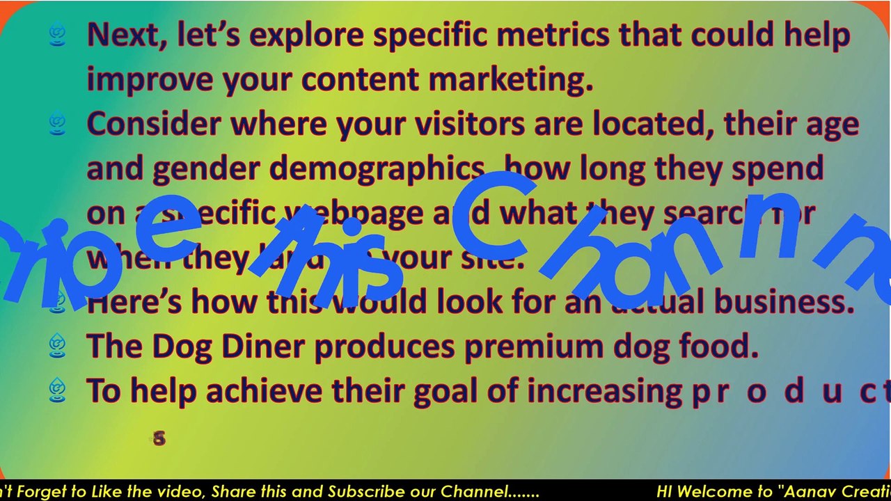 Measuring your success in content marketing In Digital Marketing | @Aanav Creations   @Technical Maanav ​