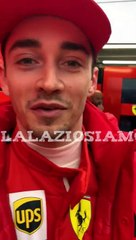 FERRARI - CHARLES LECLERC DICE FORZA LAZIO