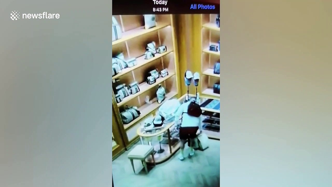 American tourist arrested after 'stealing Gucci wallets' from designer store in Thailand