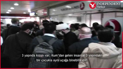 Tahran uçağı kalkmadan önce havalimanında kavga çıkmış: Kum’dan gelen insanların bu uçağa binmeye hakkı yok!