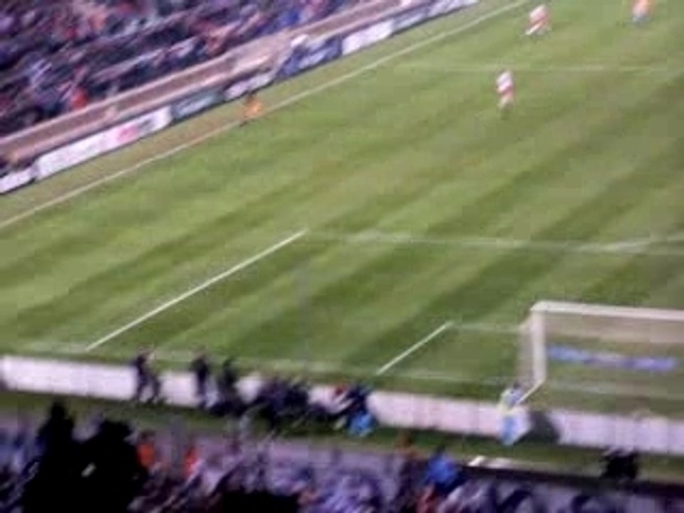 Réaction après 2° but OM - Spartak, UEFA cup 07 - 08