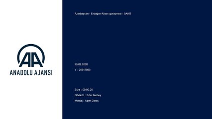 Erdoğan-Aliyev görüşmesi - BAKÜ