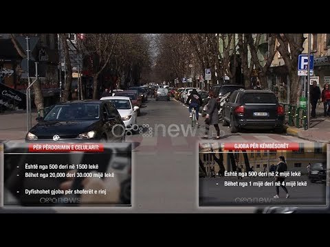 Ora News - Ndryshimet në kordin rrugor, rriten gjobat për shoferët