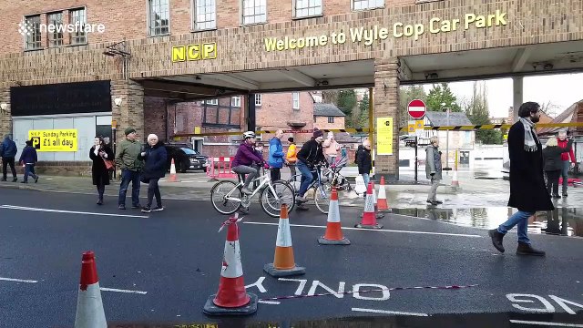 UK town battles floods as local river bursts its banks