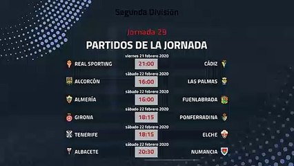 Previa de la Jornada 29 Segunda División